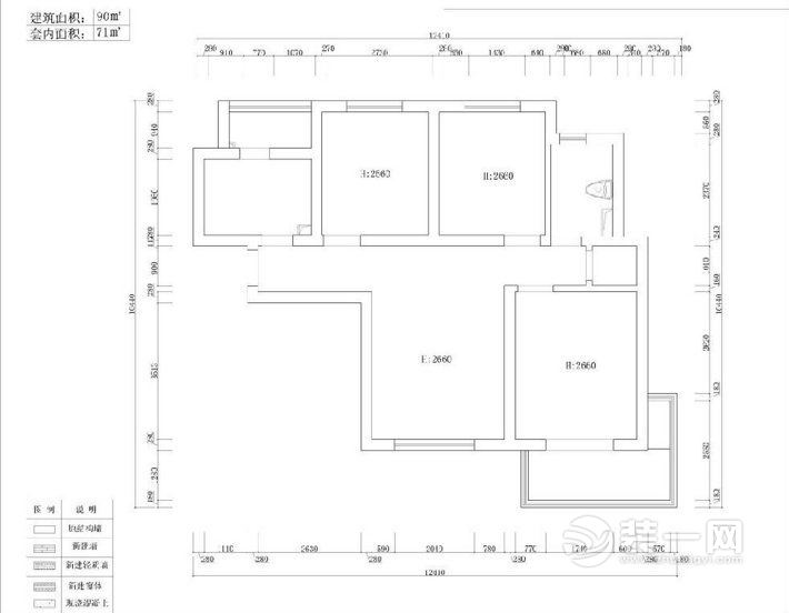 90平米户型图