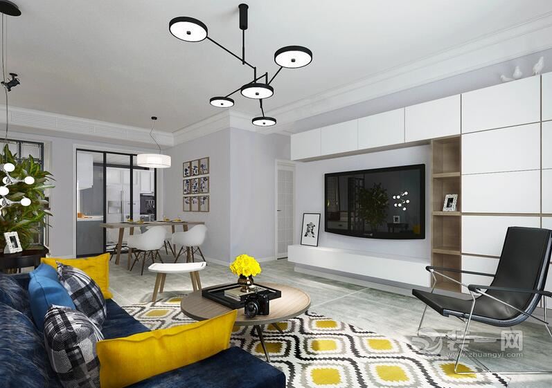 欧式风格公寓客厅装修设计效果图
