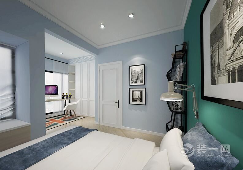 欧式风格公寓卧室装修设计效果图